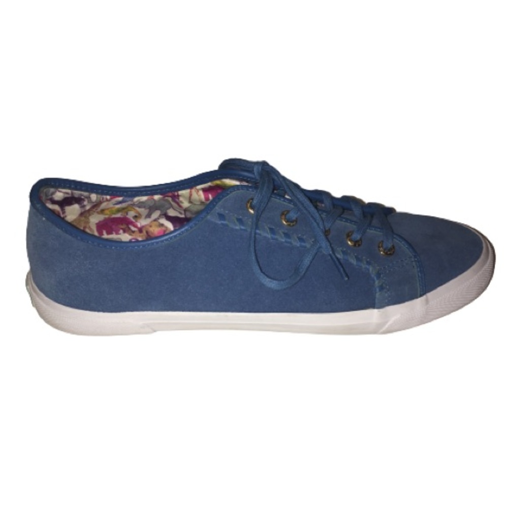 Jack Rogers Teal Blue Carters Suede Sneakers 9.5